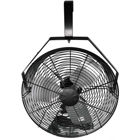 Hessaire 18" Air Circulator, Black, 3000 CFM, Rafter Mount 20B4B3-S